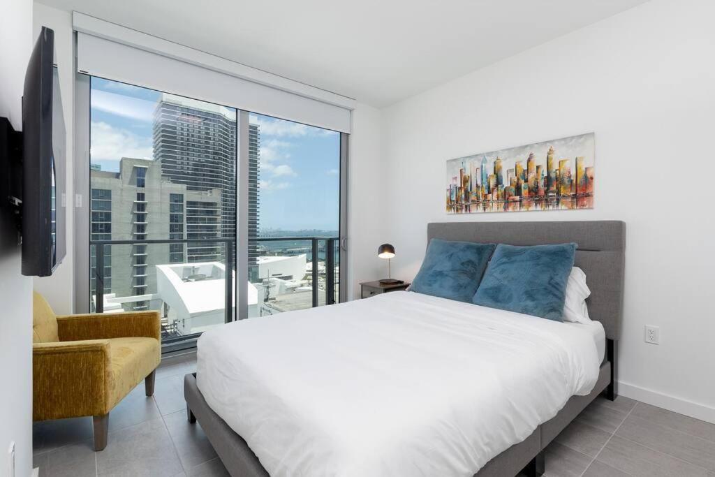 Amazing 2 Bedroom 30Th Floor Downtown Free Parking Miami Exteriör bild