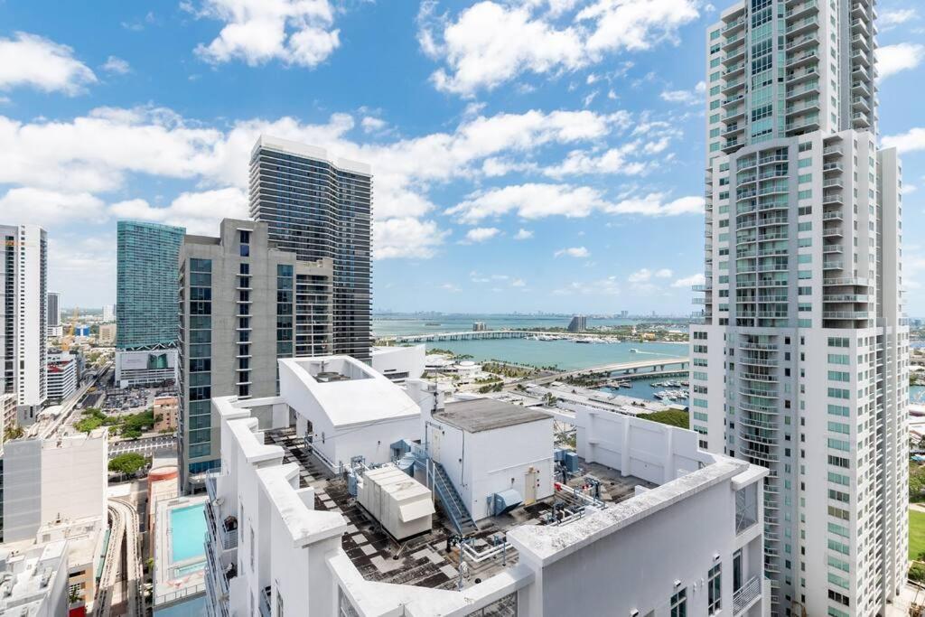 Amazing 2 Bedroom 30Th Floor Downtown Free Parking Miami Exteriör bild